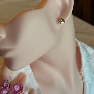 Radiant Gold Stud Earrings